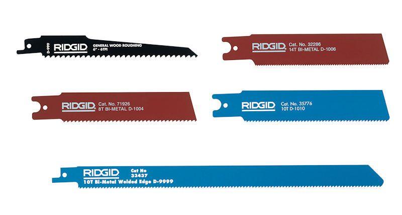 Ridgid 5 lames pour scie sabre