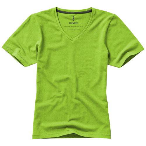 T-shirt bio manches courtes pour femme Kawartha - Col V - 95% coton biologique ringspun - 200 g/m²_0