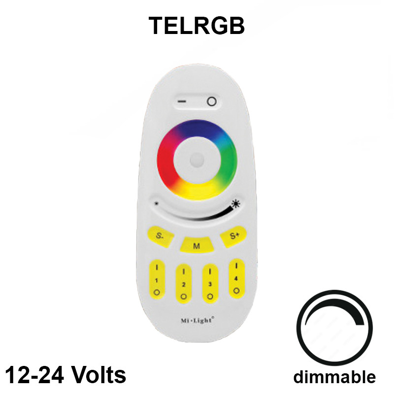 Télécommande RGB multi-canaux - Référence TELRGB - Compatible avec rubans LED 12V et 24V_0