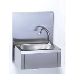 Tournus Equipement - Lave-mains GC avec dosseret 440 mm - Inox 806382 - Sans distributeur de savon_0