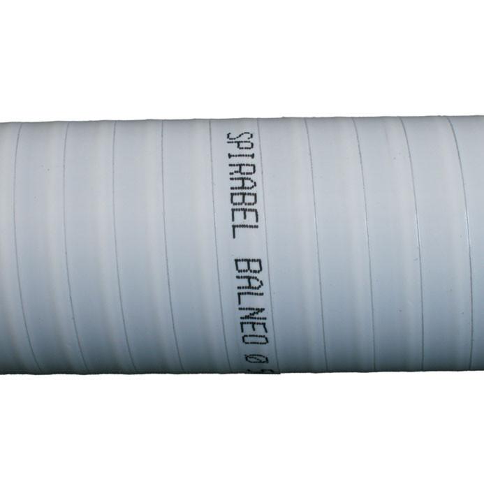 Tuyau Spirabel Balnéo/piscine - Couronne de 25 m, Blanc, Diamètre extérieur tuyau - 32 mm_0