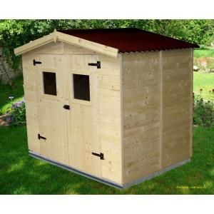 Abri de jardin en bois - Epicéa massif, 16 mm, 3,70 m² - ED 2416.01_0