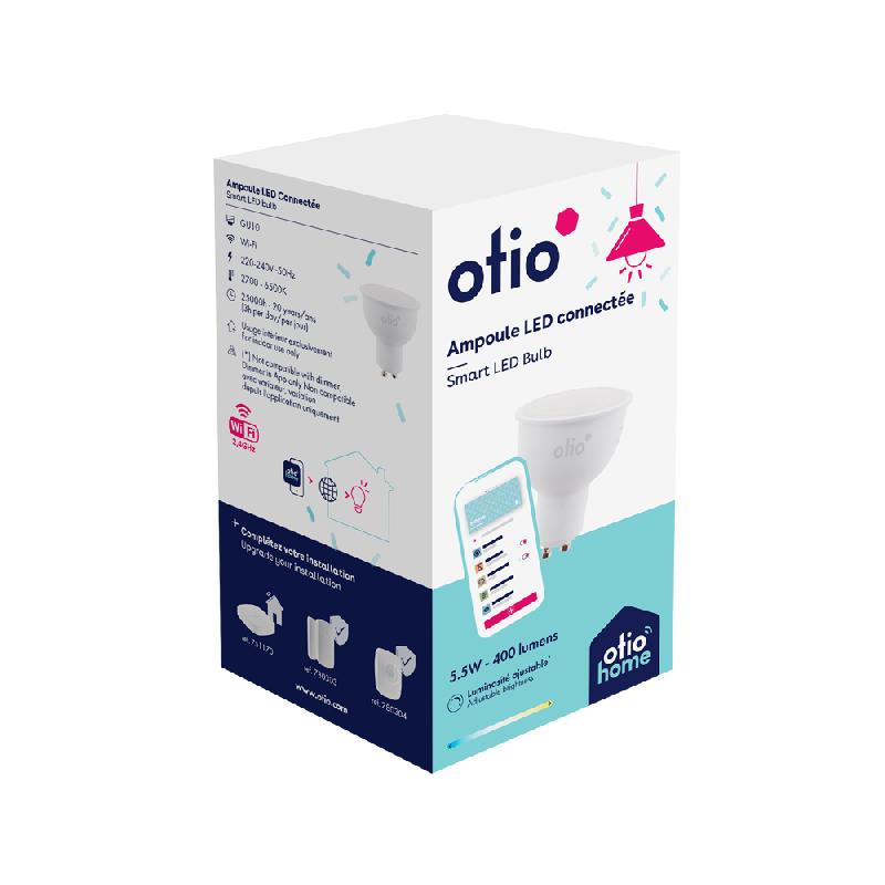 Ampoule connectée WIFI LED GU10 5.5W - Otio, compatible Google Home et Amazon Alexa_0