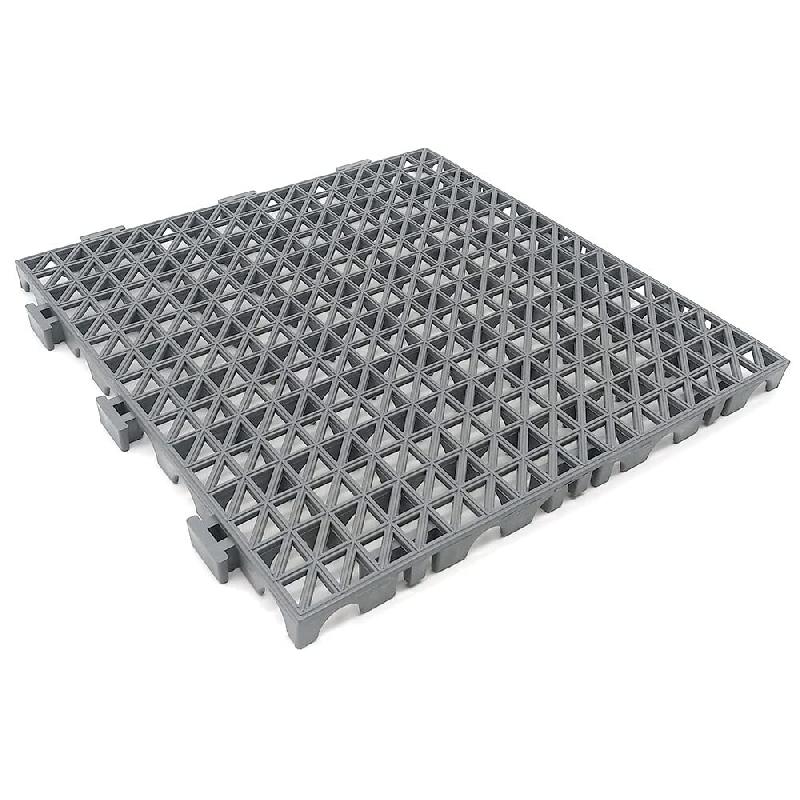 ANTIHUMEDADES Lot de 100 dalles renforcées 33x33x2cm (gris clair) Revêtement de sol résistant à l'humidité pour pièces humides : garages, buande_0