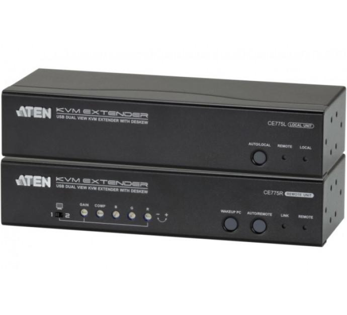Aten CE775 - Prolongateur KVM double écran VGA/USB/audio - Distance 300m - Résolution jusqu'à 1920x1200_0
