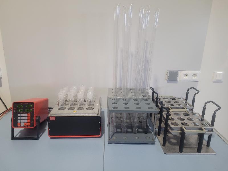 Bloc chauffant / minéralisateur dco csb 12/e behrotest + unité de commande trs 200 behr labor-technik_0