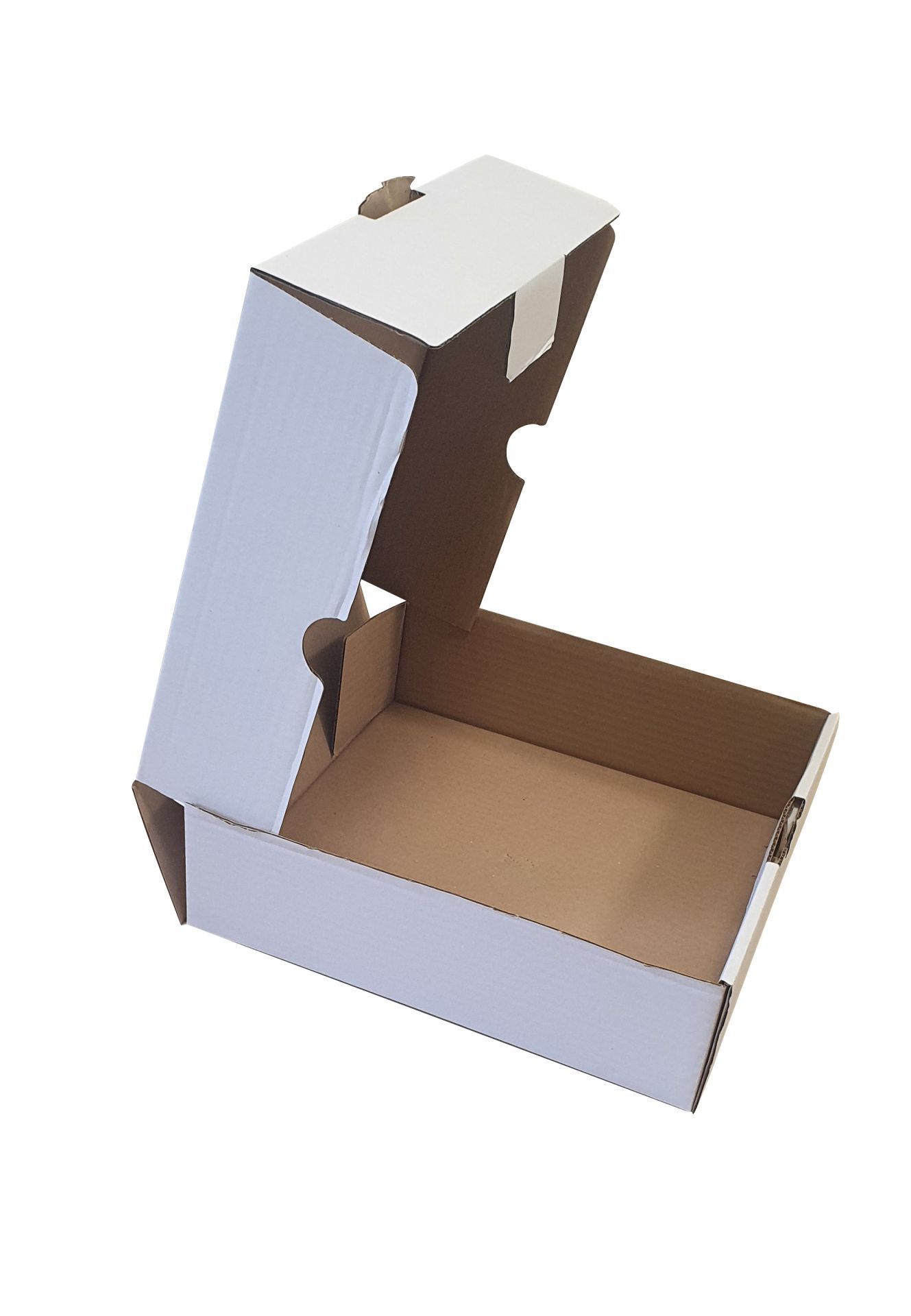 Boîte d'expédition en carton blanc 31 x 32 x 9,5 (cm)._0
