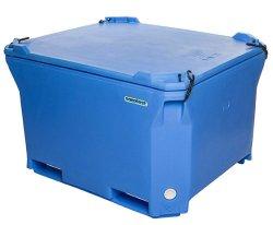Caisse isotherme 660 litres - polyéthylène alimentaire - 630 litres utiles - pour agroalimentaire, transport, pharmacie, pêche_0