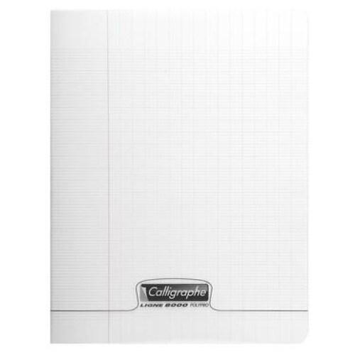 Calligraphe Lot de 10 Cahier Ligne 8000 17x22, 60p./30 feuilles 90 g/m² piquées, couv. PP incolore, Séyès - 3210330181196_0