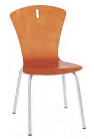 Chaise polyvalente - coque en bois de hêtre multiplis - idéale pour salle de classe, réunion ou entreprise_0