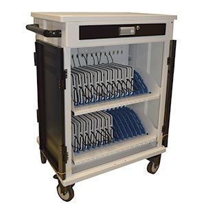 Chariot multimédia - Cartice 30 Hub - capacité 30 tablettes 11.6'' avec minuterie intelligente et séquenceur d'alimentation_0