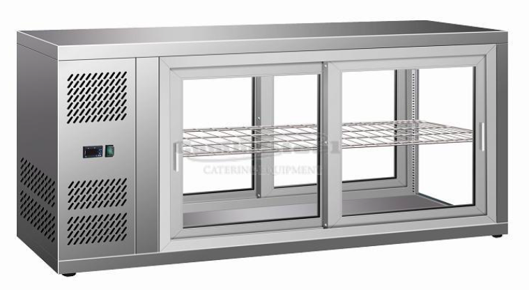 Combisteel - vitrine de comptoir réfrigérée 150 litres_0