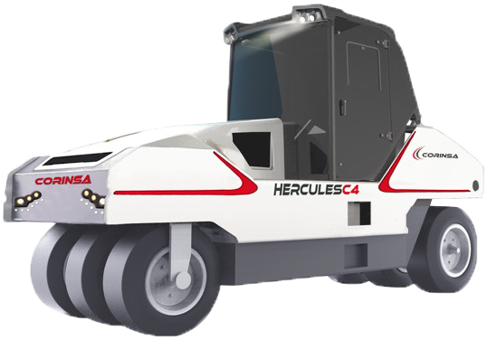 Compacteur à pneus Hercules C4 de CORINSA - 3 tonnes de pression par roue - 90 kW (122 CH)_0