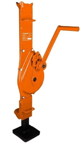 Cric crémaillère Unicraft SW 100 - levage de charge jusqu'à 10 t avec manivelle sécurisée_0
