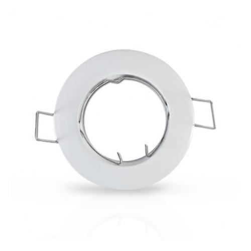 Support plafond rond blanc Ø79 mm - Vision - Elv771745 - Rue des Ampoules_0