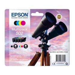 Epson 502 C13T02V64010 Pack 4 Cartouches Noir et couleurs (Jumelles) - multicolore 9587159466532_0