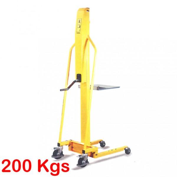 Gerbeur positionneur à plateforme Rolléco - capacité 200 kg - manuel et mobile_0