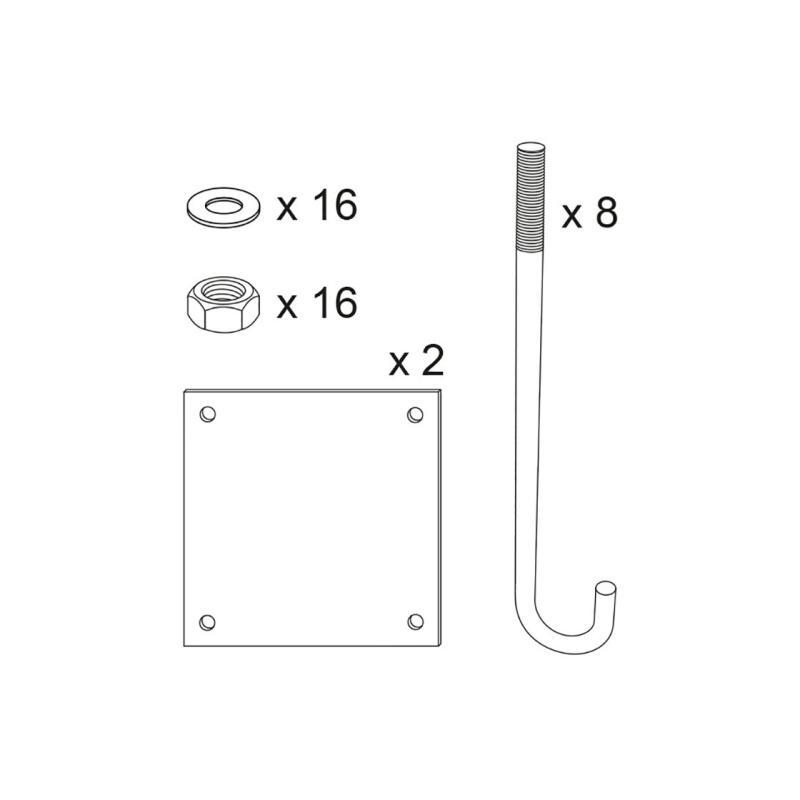 Kit de pose pour portique - Ref : 202615 - Équipement de barrière de sécurité_0