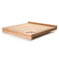 Planche à Découper en Bambou Spécial Rebord - 395 x 380 mm - Epaisseur 40 mm - Lacor - 60492_0