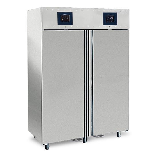 Réfrigérateur 700+700 litres en inox à 2 températures gn 2/1 -2°/+8°c|-10°/-22°c wifi - 1400x810x2050 mm - BMC0015/FN_0
