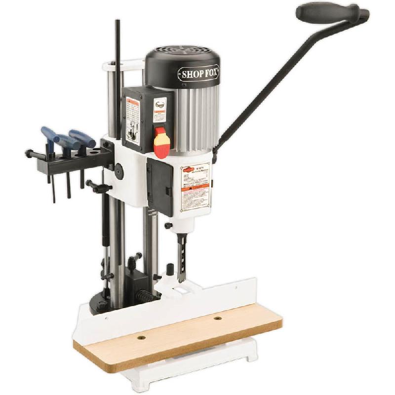 W1671 - Mortaiseuse d'établi Shop Fox avec base pivotante et construction en fonte solide_0