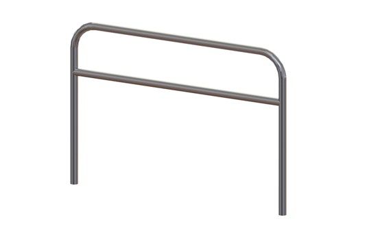 36821200 - Arceau urbain Leon Velopa - acier inoxydable 316 brossé - entraxe 1200 mm - appui multifonctionnel pour vélos_0