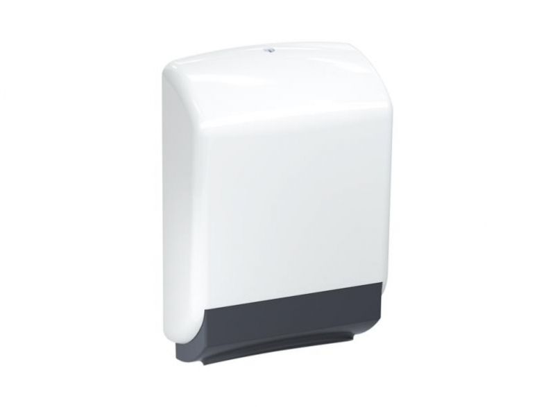 477.06B60005 - Distributeur d'essuie-mains en papier HEWI - bac rectangulaire verrouillable, ergonomique, mural_0