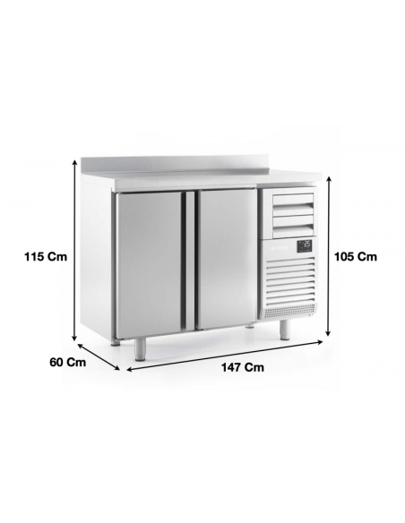 Arrière-bar 2 portes adossée INFRICO - Référence : FMPP1500II_0