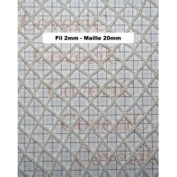 Bâche, filet et capot pour remorque - Coveric - filet sur mesure sans nœuds en polypropylène, fil 2mm et maille 20mm_0