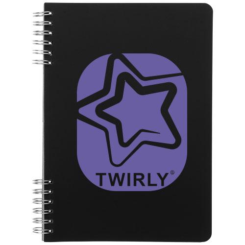 Carnet de notes A5 Flex - spirales - 80 feuilles papier blanc ligné 70g/m² - couverture souple_0
