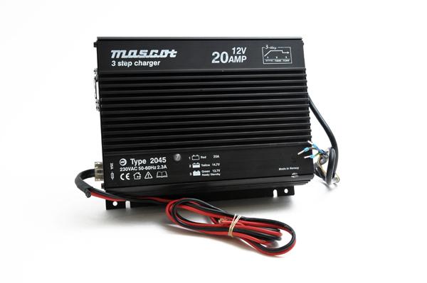 CHARGEUR PLOMB 12V/20A 110-230V MASCOT 2045 - PINCES CROCODILES (INTELLIGENT)_0