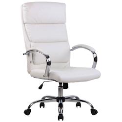 CLP Fauteuil de bureau Bradford Blanc /Similicuir - blanc polyester 307755_0