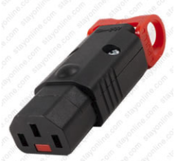 Connecteur C13 IECLOCK - verrouillable - LSZH - mâle IEC60320 AC C13 - 15A / 250V - noir_0