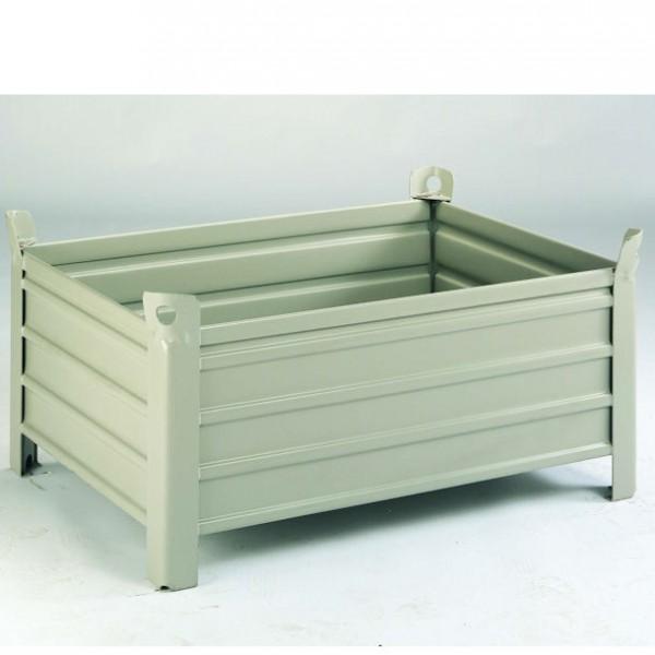 Conteneur gerbable 1200 x 800 mm - Caisse-palette métallique tôlée - Marque Rolléco_0
