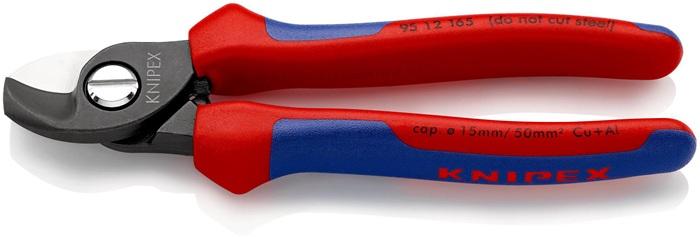 Coupe-câble 165 mm - KNIPEX - gaines multicomposant et lames trempées_0