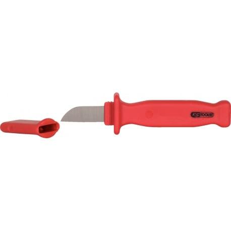 Couteau à dénuder les câbles, lame droite, isolé, L.210 mm KS Tools | 117.1295_0