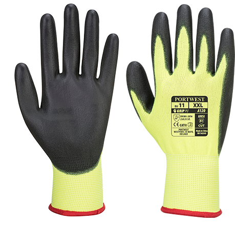 Gant enduit pu  jaune noir a120, m_0