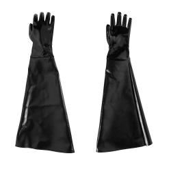 Gants en caoutchouc pour cabines de sablage - longueur 60-81 cm_0