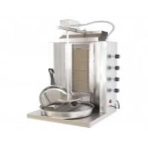 Gyros Kebab professionnel à gaz Sammic AG-30 | 4 brûleurs, capacité de 30 kg, hauteur utile de 655 mm - gris inox 5130555_0