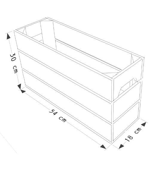 H3 - Caisses en bois Simply A Box - L18 x H30 x P54 cm - Modulable et personnalisable_0