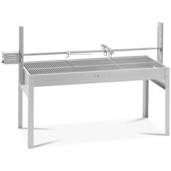 Helloshop26 - Barbecue tourne broche motorisé 40 kg longueur de la broche : 127 cm acier inoxydable acier argenté 14_0008407 - 3000221092294_0