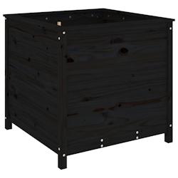 Helloshop26 - Jardinière bac lit surélevé plantes fleurs terrasse jardin 82,5 x 82,5 x 78 cm bois massif de pin noir 02_0037952 - 3000217876228_0