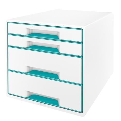 Leitz module de classement WOW - 2 petits + 2 grands tiroirs - Dimensions : L36,3 x H27 x P28,7 cm - Couleur menthe_0
