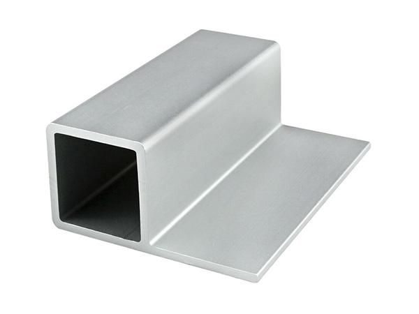 Profilé aluminium - jma - tube carré avec rebord_0