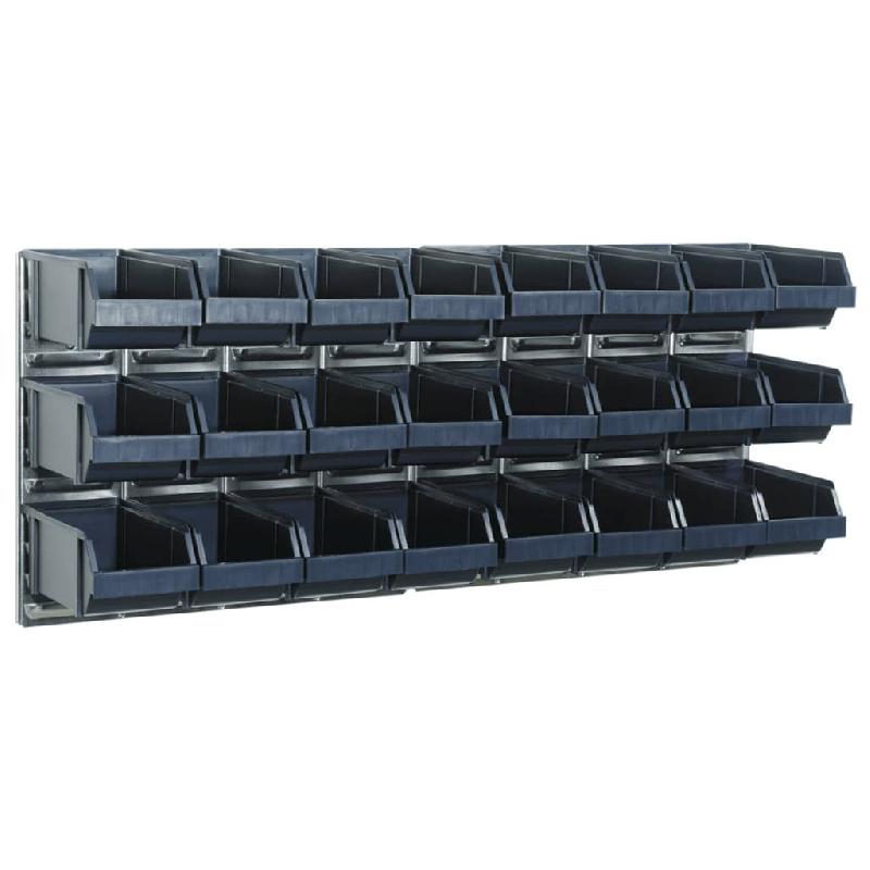 Raaco 2 panneaux muraux avec 24 bacs à bec  181228 405106_0