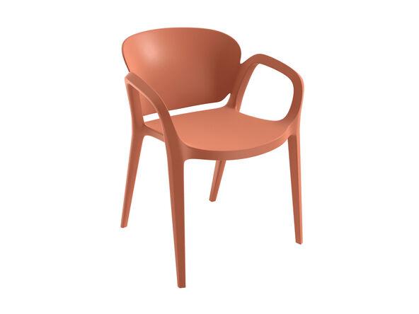 Lot de 2 Chaises Octave - Chaise design empilable pour extérieur - Dimensions L60 x P55 x H76 cm - 5 coloris au choix - Garantie 2 ans_0