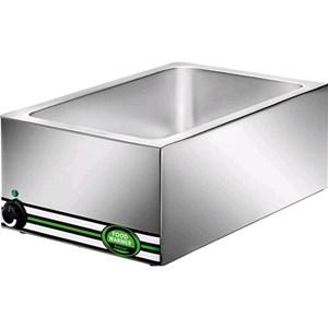 Table chauffante bain-marie - Mod. BM7700 - températures 30°/90°C - structure en acier inox - capacité 1 bac GN 1/1 H15 cm_0