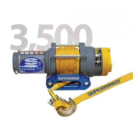 Treuil electrique superwinch terra 35sr 12v 1588 kg avec corde synthétique_0