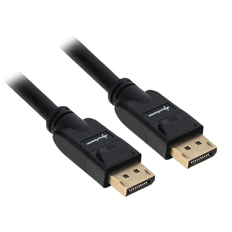 SHARKOON - Câble DisplayPort 1.3 (fiche mâle) - 4K - Noir - 3 mètres - Audio/Vidéo_0
