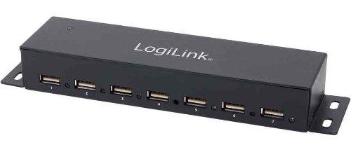 Hub informatique LogiLink UA0148 - gris - USB 2.0 - transfert 480 Mbit/s_0